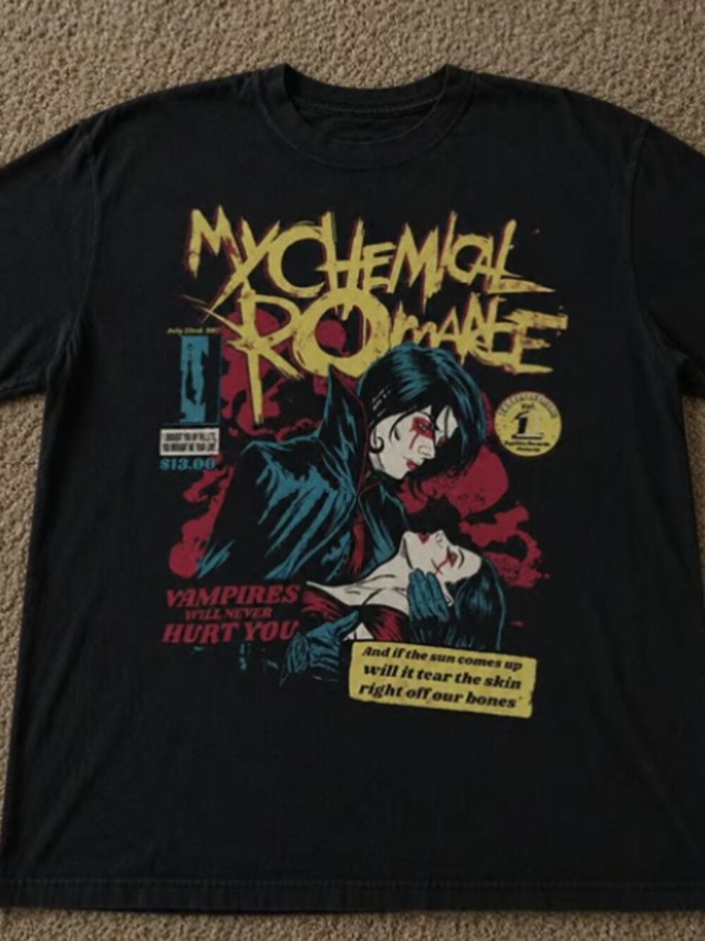 My Chemical Romance Vampire Black T-shirt